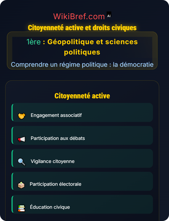 Citoyenneté active et droits civiques Fondements de la démocratie