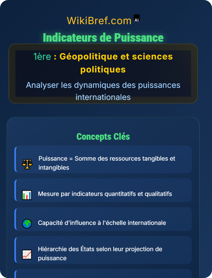 Indicateurs de puissance Concepts de puissance