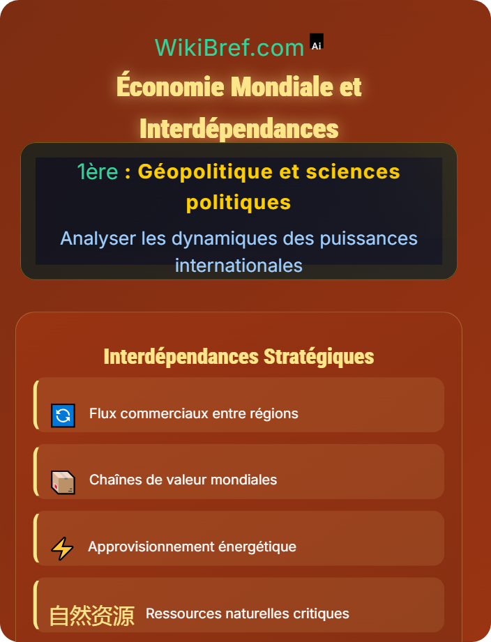 Économie mondiale et interdépendances Puissance, innovation et géoéconomie