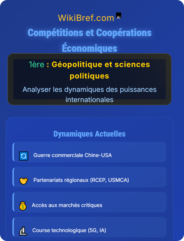 Compétitions et coopérations économiques Puissance, innovation et géoéconomie