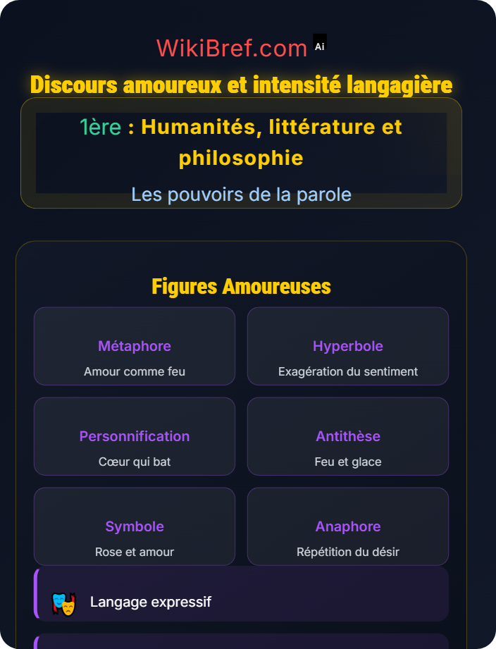 Discours amoureux et intensité langagière Les séductions de la parole