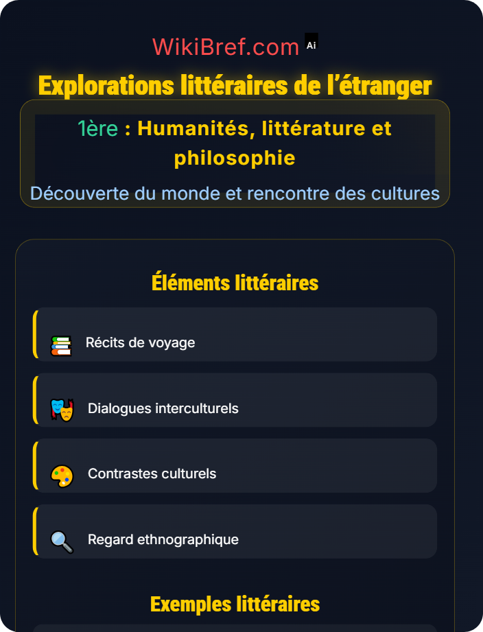 Explorations littéraires de l’étranger La découverte de l’autre