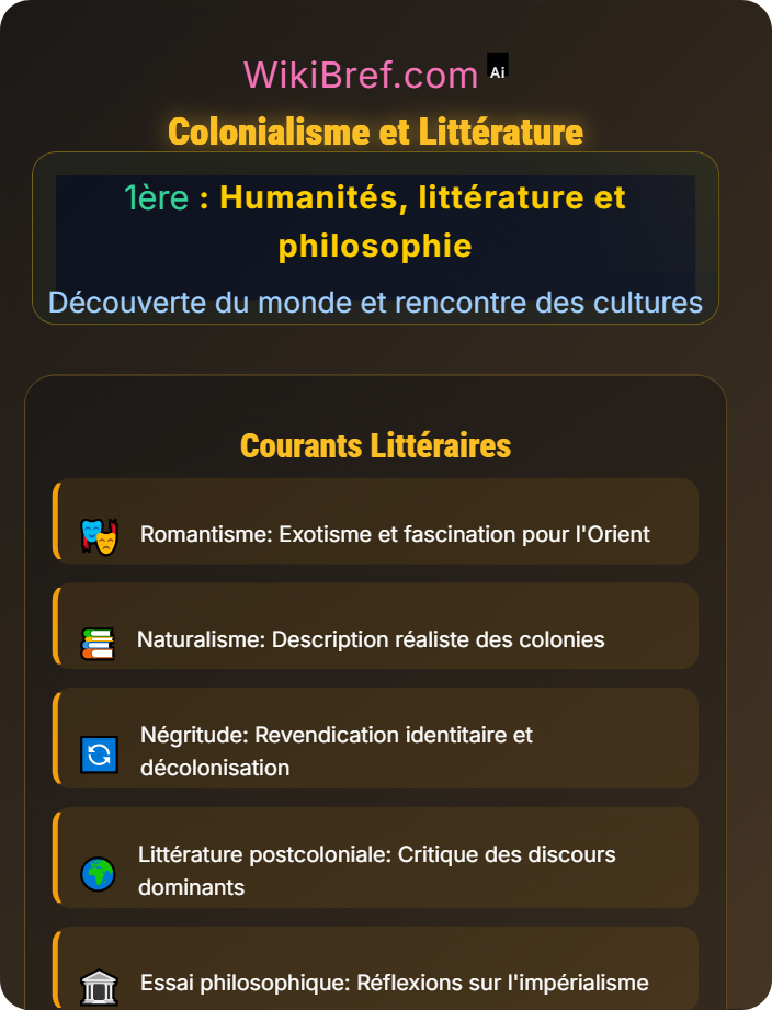 Colonialisme et littérature La représentation de l’étranger