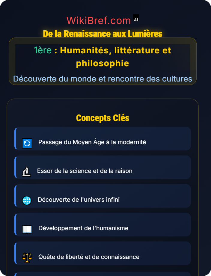 De la Renaissance aux Lumières D’un monde clos à l’univers infini