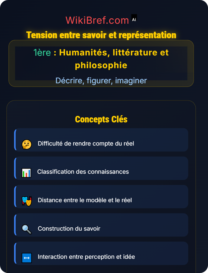 Tension entre savoir et représentation Dire le monde : l’entreprise encyclopédique