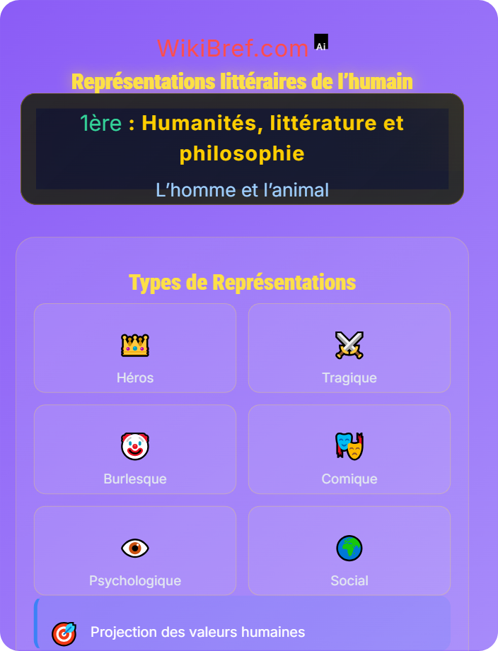 Représentations littéraires de l’humain L’espèce humaine
