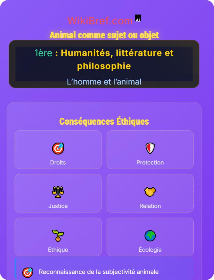 Animal comme sujet ou objet Qu’est-ce qu’un animal ?