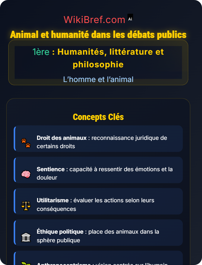 Animal et humanité dans les débats publics L’animal, une question politique