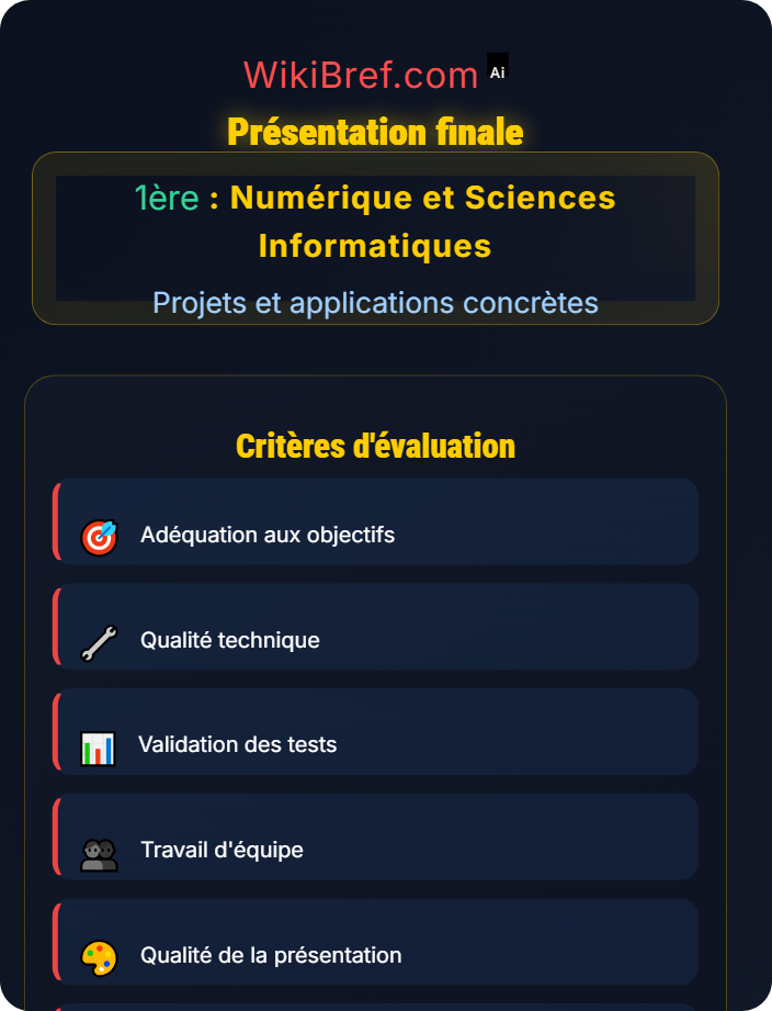 Présentation finale Projet guidé en programmation