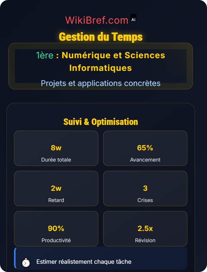 Gestion du temps Évaluation de projet