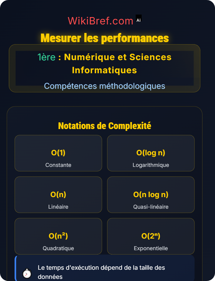 Mesurer les performances Tests et validation