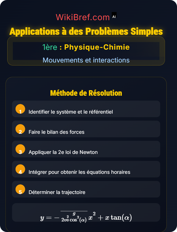 Applications à des problèmes simples Champs de forces