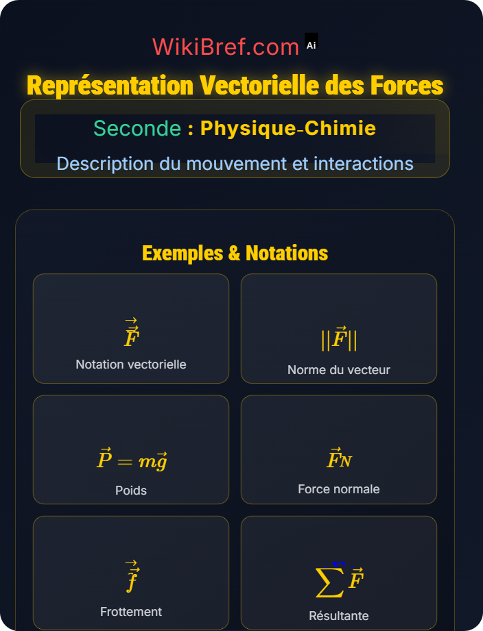 Représentation vectorielle des forces Forces et modélisation d’une action mécanique