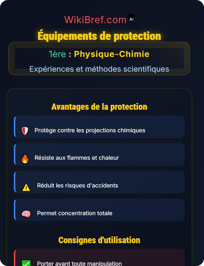 Équipements de protection Sécurité en laboratoire