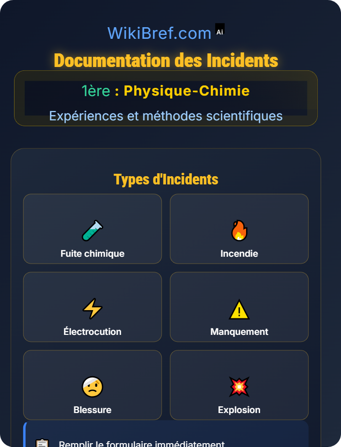 Documentation des incidents Sécurité en laboratoire