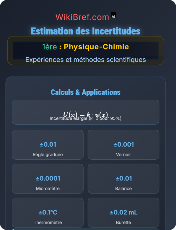 Estimation des incertitudes Traitement des données