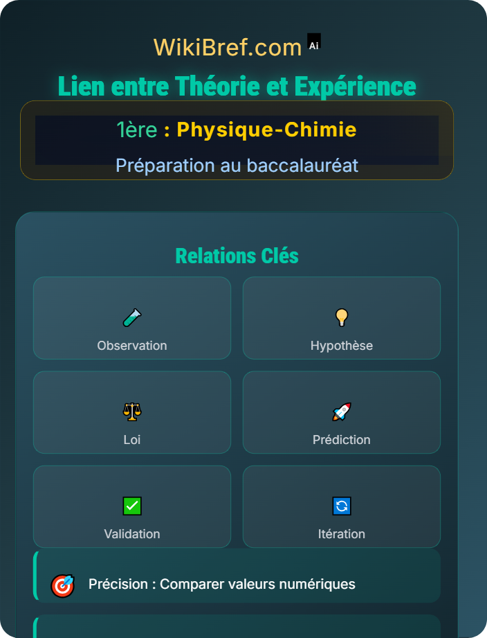 Lien entre théorie et expérience Compétences transversales