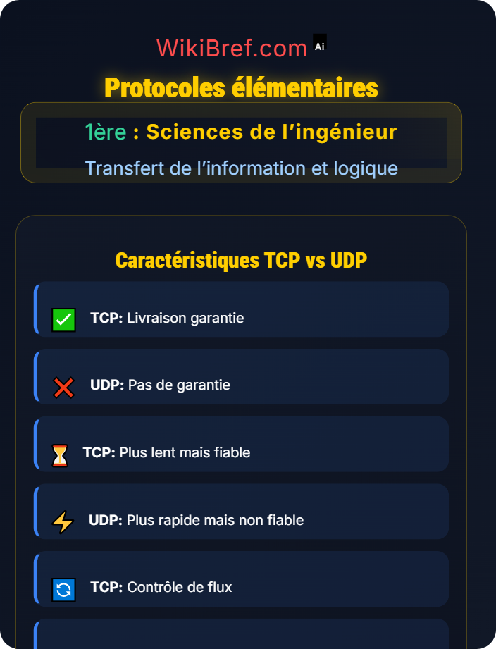 Protocoles élémentaires Réseau de données et sécurité