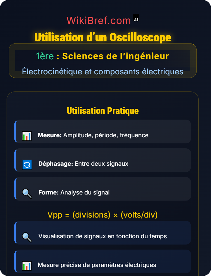 Utilisation d’un oscilloscope Outils d’étude électrique