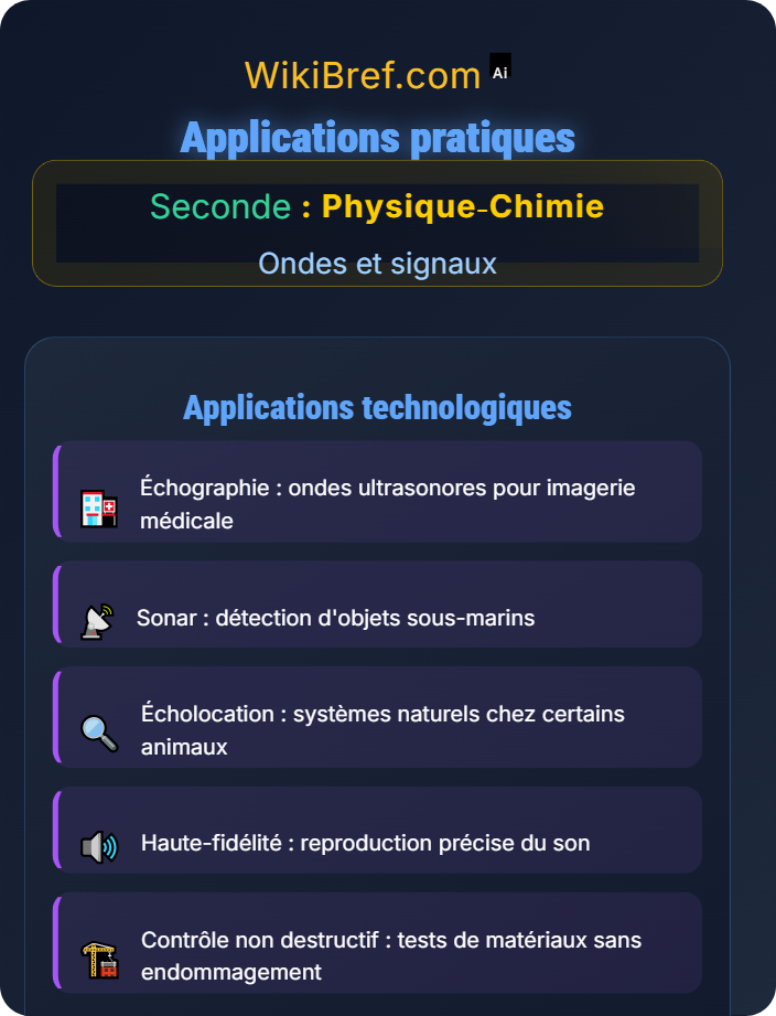 Applications pratiques Émission et propagation d’un signal sonore