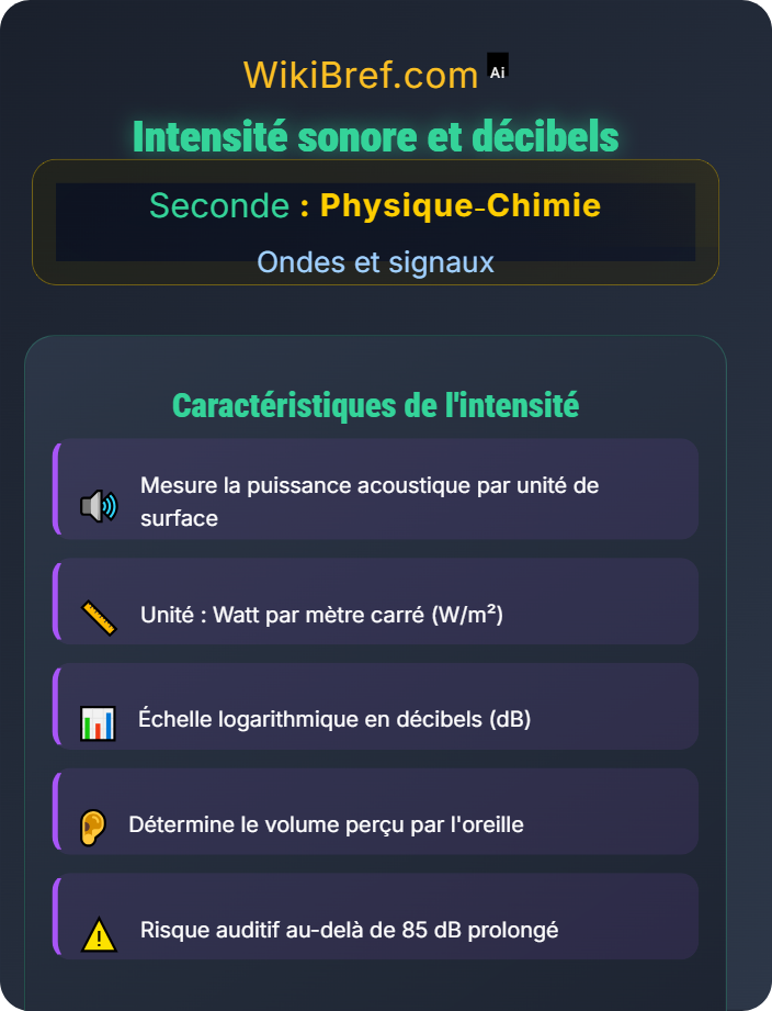 Intensité sonore et décibels Fréquence, intensité et perception du son