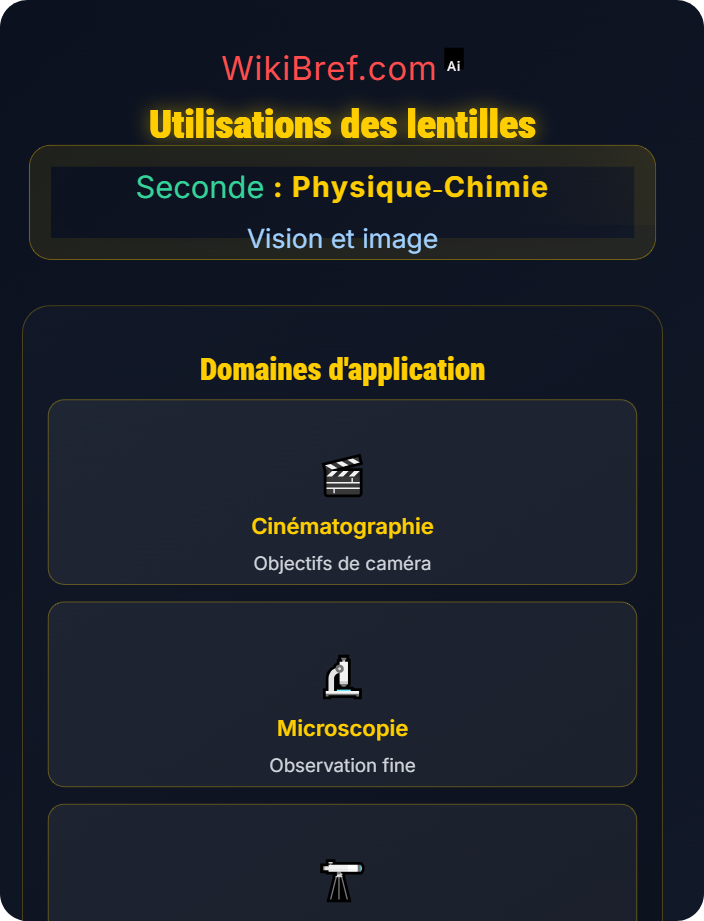 Utilisations des lentilles Lentilles convergentes et formation d’images