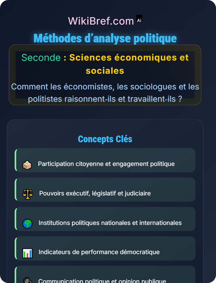 Méthodes d’analyse politique Introduction aux sciences politiques