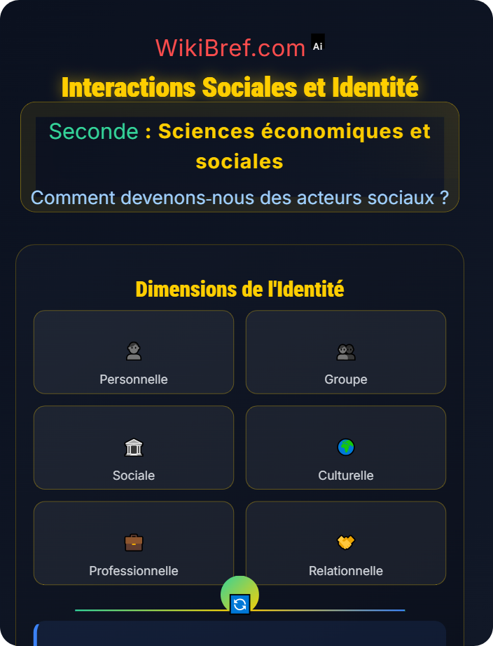 Interactions sociales et identité La construction de l’identité sociale