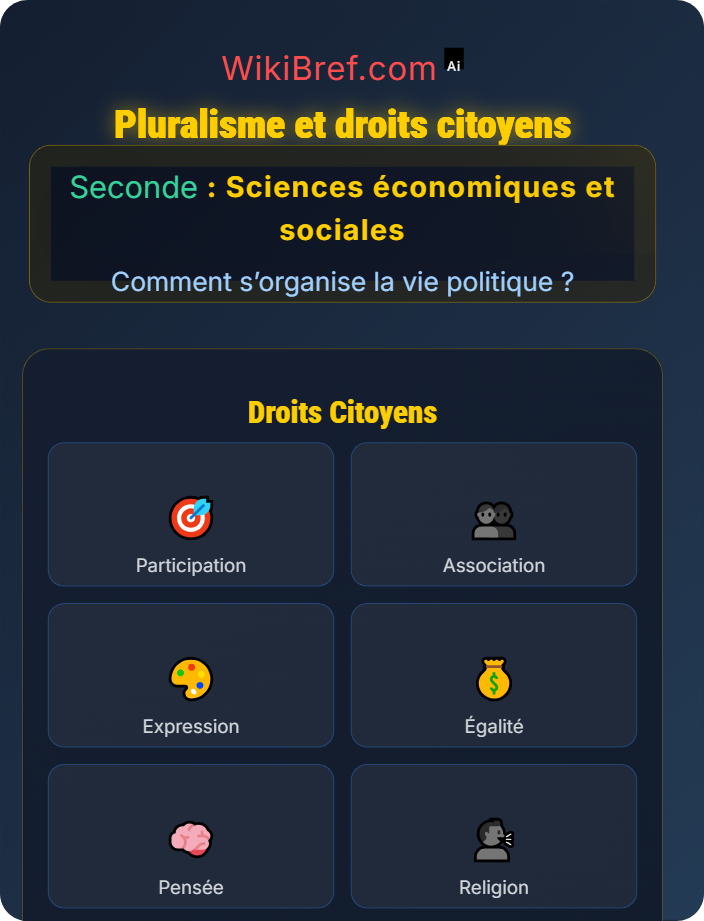 Pluralisme et droits citoyens Le système politique démocratique