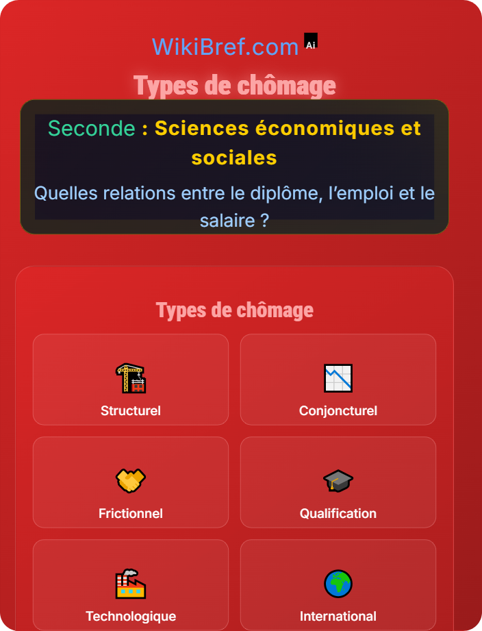 Types de chômage Causes du chômage et qualification