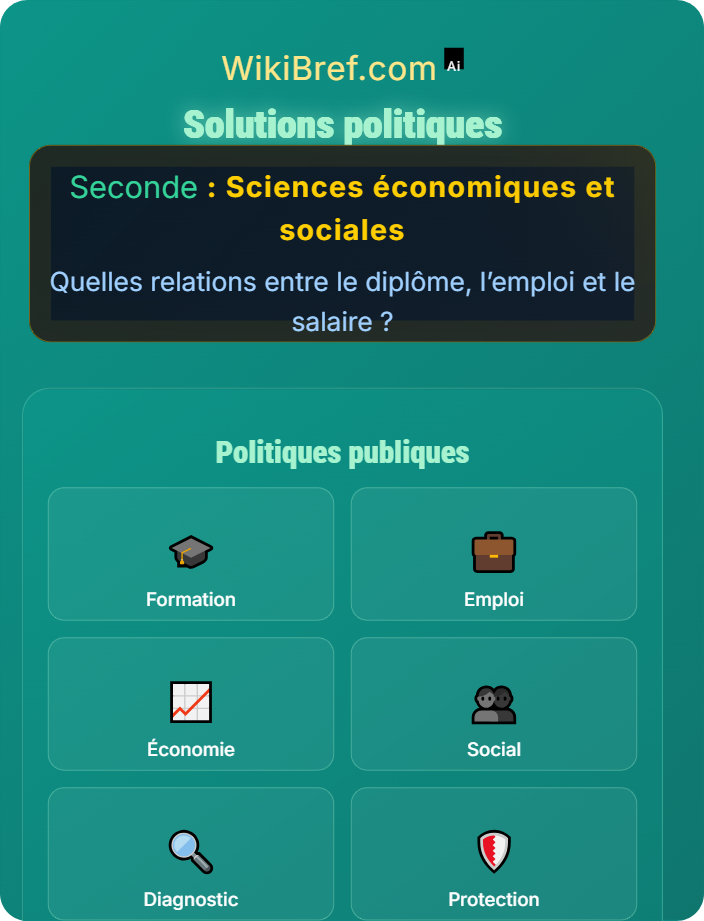 Solutions politiques Causes du chômage et qualification