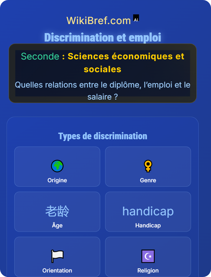 Discrimination et emploi Salaire : influence du diplôme, expérience, genre et origine
