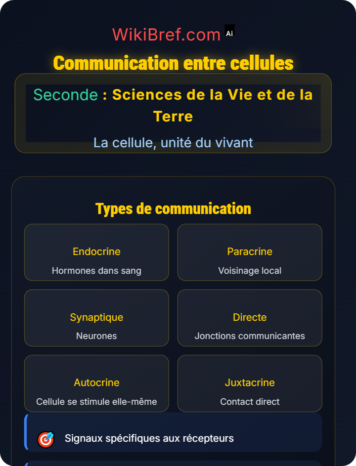 Communication entre cellules Les êtres vivants pluricellulaires et la spécialisation des cellules