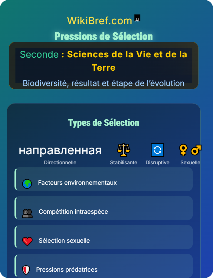 Pressions de sélection Communication intraspécifique et sélection sexuelle