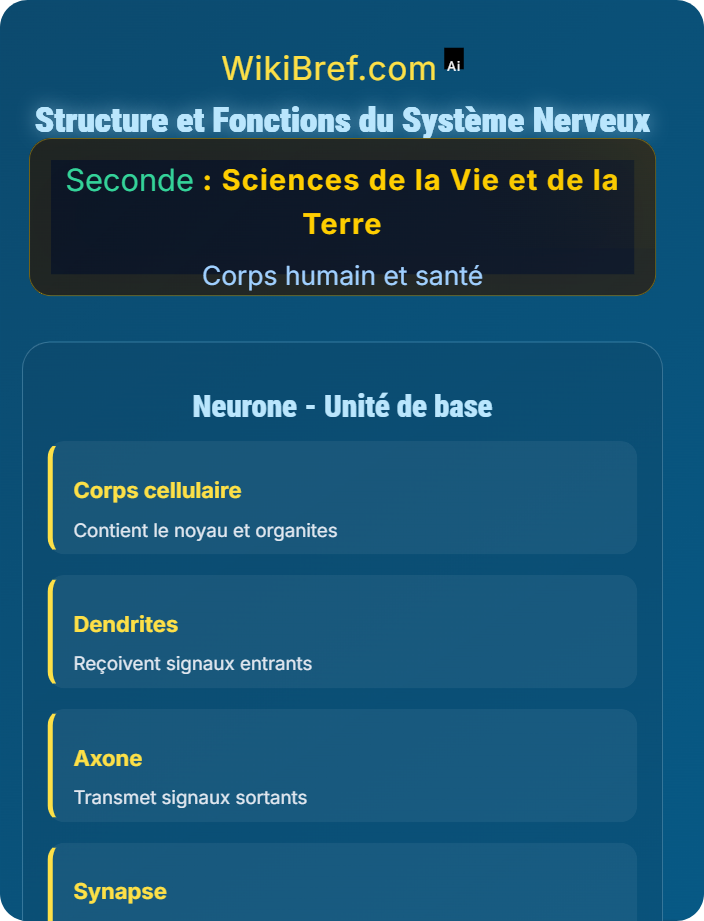 Structure et fonctions du système nerveux Le système nerveux et sexualité