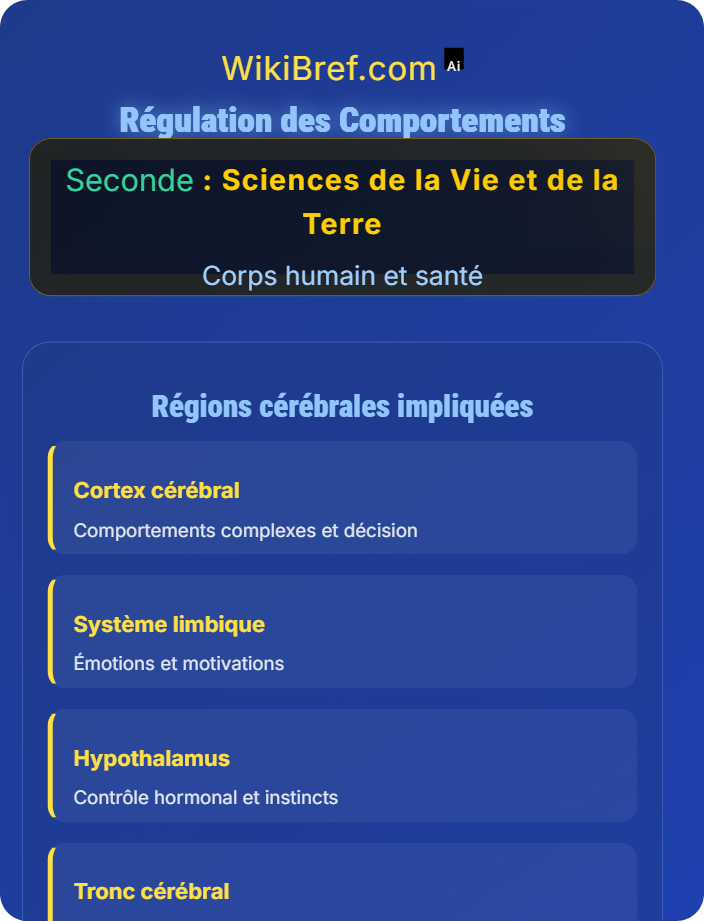 Régulation des comportements Le système nerveux et sexualité