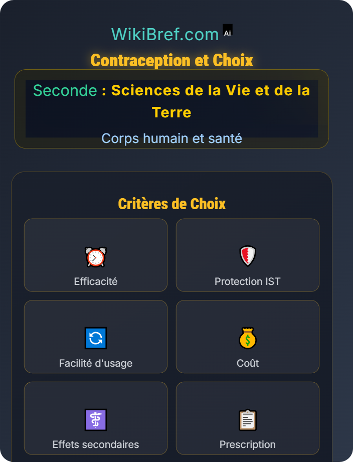 Contraception et choix Santé reproductive et prévention