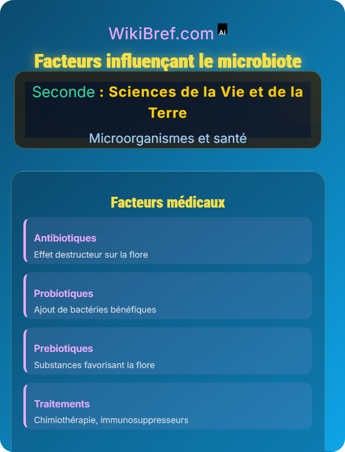 Facteurs influençant le microbiote Microbiote intestinal et santé