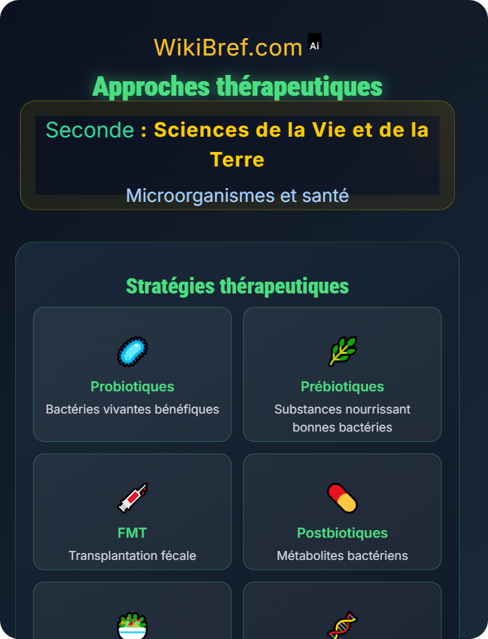 Approches thérapeutiques Microbiote intestinal et santé