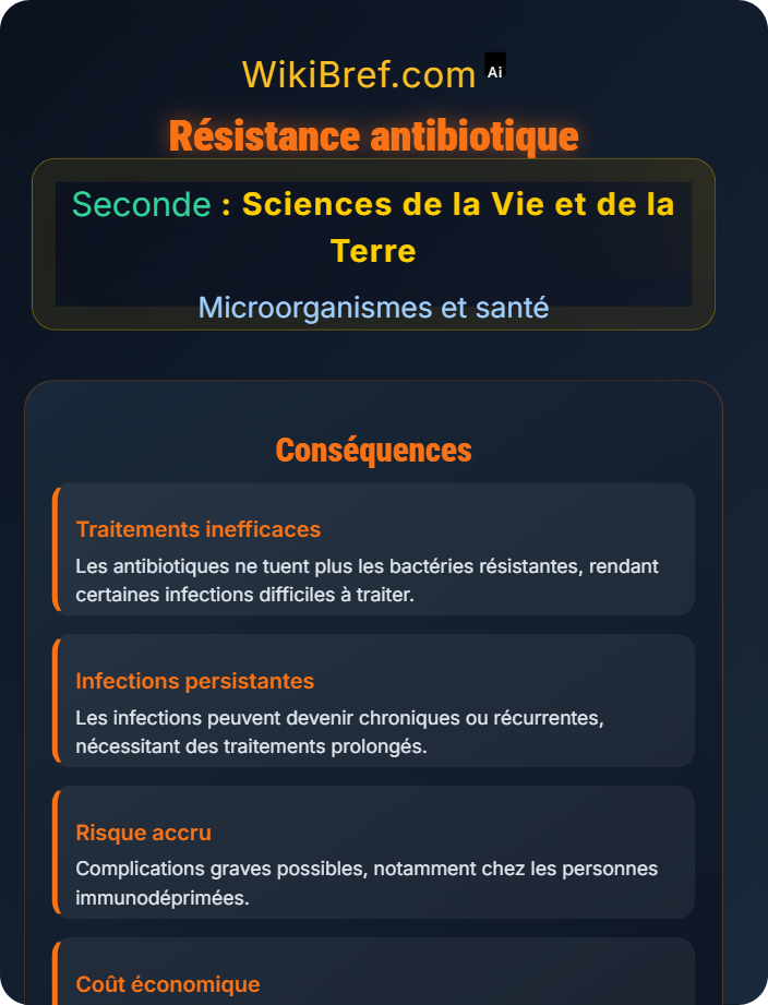 Résistance antibiotique Immunité et résistance aux infections