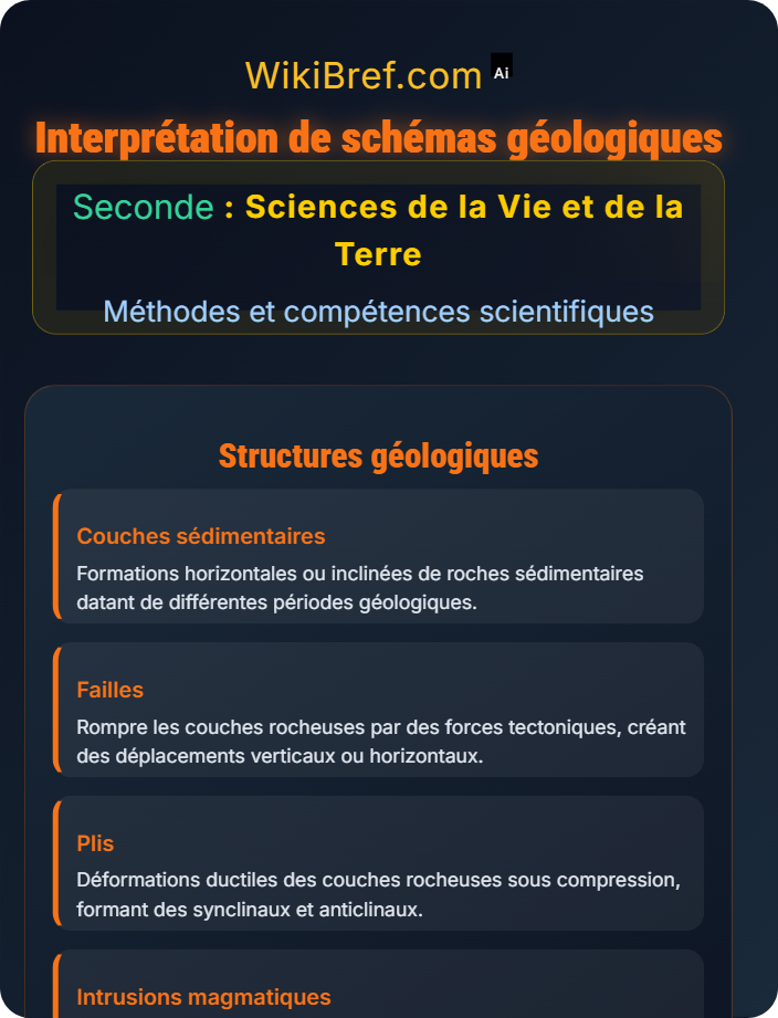 Interprétation de schémas géologiques Analyse de documents scientifiques
