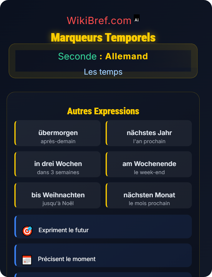 Marqueurs temporels Futur I et expression de projets
