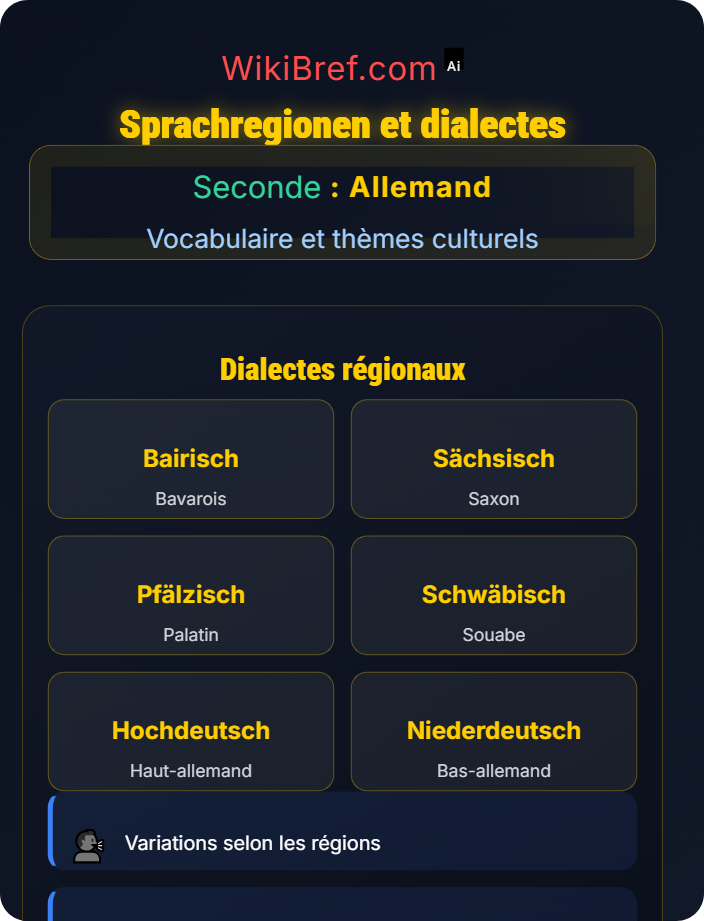 Sprachregionen et dialectes Culture germanophone : traditions et fêtes