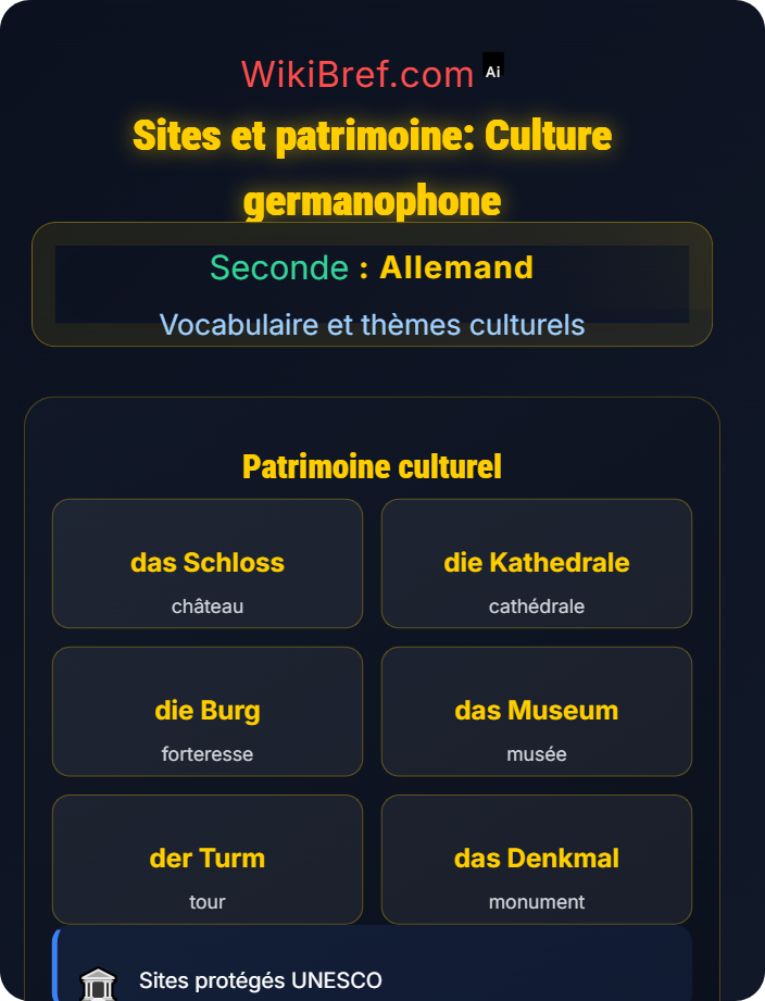 Sites et patrimoine Culture germanophone : traditions et fêtes