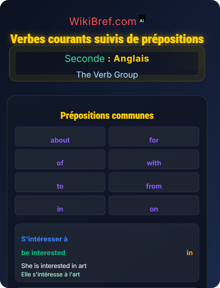 Common verbs followed by prepositions Verbs with Prepositions