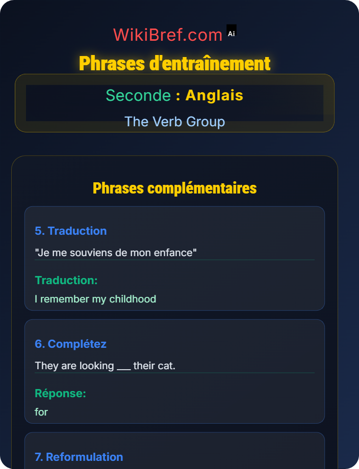 Practice sentences Verbs with Prepositions