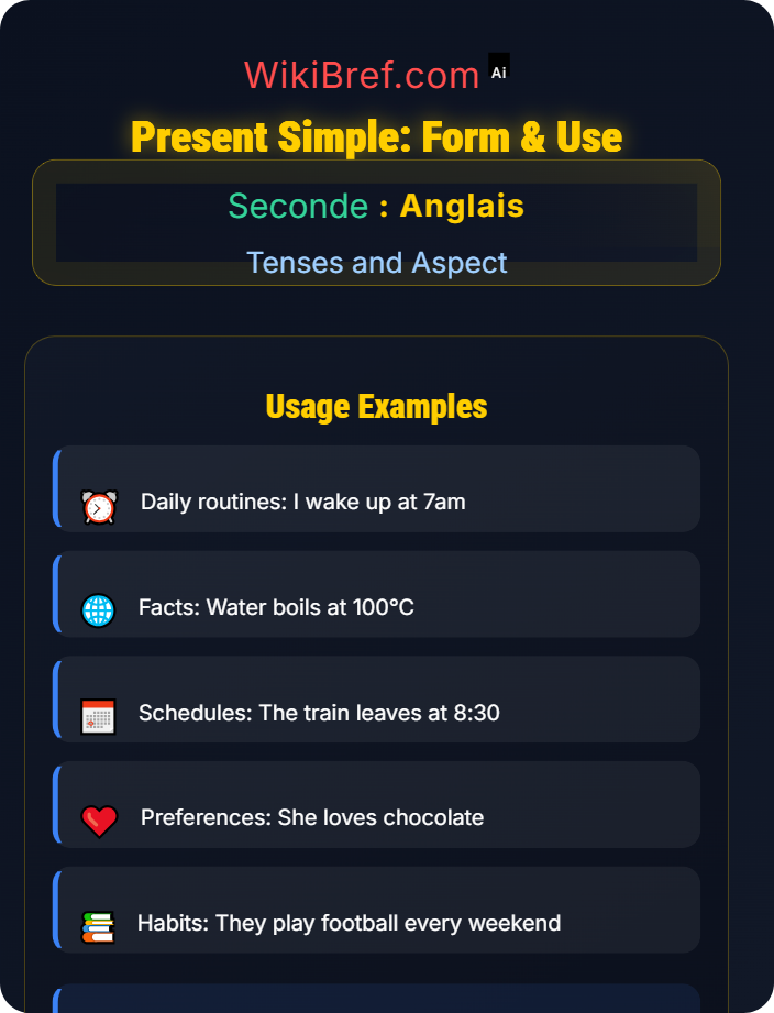 Form and use of present simple Present Simple and Present Continuous